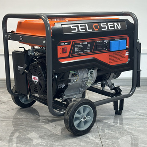 Générateur <span class=keywords><strong>d</strong></span>'électricité à essence triphasé 5,5 kW 7000 Watts pour la maison / Générateur électrique à essence triphasé 4 pôles 220V AVR 380V 10kVA - Product Image 2