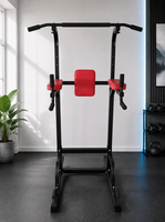 Tour de musculation multifonction en acier au carbone, capacité 150 kg, réglable, avec barre de traction et station de dips, pour salle de sport à domicile, personnalisable en gros