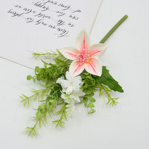 Bouquet de fleurs artificielles en soie Dongchen Crafts, 30 cm-100 cm, décorations de centre de table de mariage nouées à la main - Product Image 2
