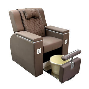 Juego de Sillones de Pedicura Profesionales de Lujo, Ajustables y Reclinables, con Bañera de Hidromasaje, Masaje y Sofá para Pies, para Salón de Uñas y SPA - Product Image 5