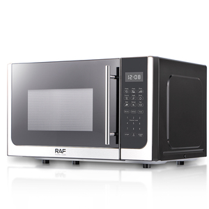 Horno Microondas Raf de 850W y 25L de Capacidad, Acero Inoxidable, Control Mecánico, Función de Grill, Fácil de Limpiar, Descongelación Inteligente, para el Hogar - Product Image 1