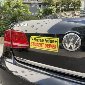 Autocollants pour conducteurs débutants, personnalisés, nouveaux étudiants, conducteurs débutants, aimant pour voiture, autocollant de signalisation - Product Image 1