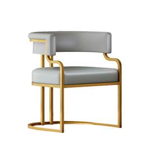 Chaise de bureau moderne et confortable pour la maison, chaise de bureau ergonomique pour le travail assis, chaise de salle à manger avec dossier en maille pour chambre de filles, dortoir et bureau - Product Image 3