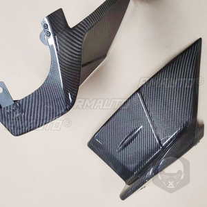 2PCS Carbon Fiber Rear Bumper Side Skirts <b>Splitter</b> Decoration Cover Trim Panel Fit for Toyota GT86 Subaru BRZ 2022-2023 - Product Image 4