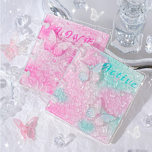 Classeur pour photocartes Kpop de 3 pouces en acrylique de haute qualité avec effet d'ondulations d'eau et <span class=keywords><strong>papillon</strong></span> 3D, pour cartes photo d'artistes - Product Image 2