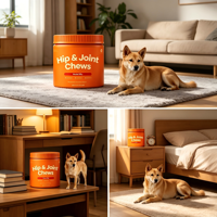 Complément alimentaire à mâcher pour chiens à la glucosamine OEM ODM, pour les hanches et les articulations, améliore la mobilité des chiots aux chiens seniors
