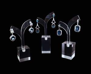 Ensemble <span class=keywords><strong>de</strong></span> présentoirs <span class=keywords><strong>de</strong></span> boucles d'oreilles en acrylique transparent, 3 pièces, haut <span class=keywords><strong>de</strong></span> gamme, accessoires Photo, bijoux en vogue, Style moderne - Product Image 5