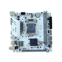 Carte mère H510 ITX toute neuve, processeur Intel de 10e/11e génération, blanc, DDR4 double canal, M.2 WiFi, LGA1200, SATA, ports de bureau/VGA