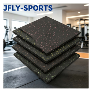 Losetas de caucho entrelazadas para gimnasio de instalación rápida, fáciles de montar sin adhesivos adicionales, suelo de caucho para gimnasio - Product Image 1