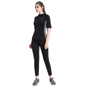 Celana Sauna Bahan SCR 2Mm Wanita, Celana Keringat Sauna Neoprene Panas, Legging Pembentuk Tubuh