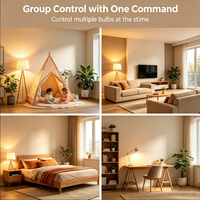 Bombilla LED Inteligente WiFi Tuya, Cambio de Color, Regulable, Control por Voz, Iluminación Decorativa para el Hogar, RGB Inalámbrica con Control Remoto