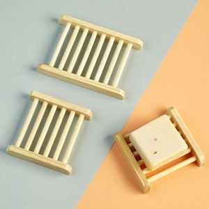 Creative Wooden Soap Dish Holder with Drain Design for Bathroom or Hotel, Custom Logo Promotional <b>Gift</b> - Product Image 2