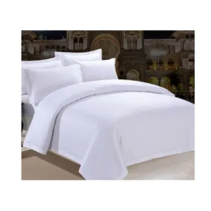 400TC Five Star Hotel 6 Piece Bedding Set Kit Cotton Satin Solid Color Muslin Bedding Set Luxury Comforter