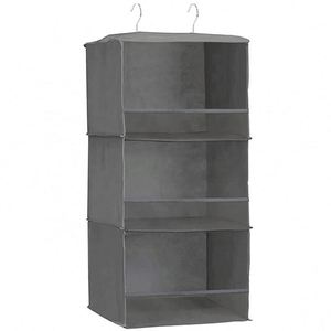 Foldable <b>Storage</b> Contaniers Home Organizer Wardrobe Clothes Organizer Household Items 3-<b>shelf</b> Hanging Closet Organizer - Product Image 1
