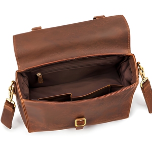 Sac messager en cuir de qualité supérieure, sac bandoulière, sacoche pour ordinateur portable, travail, voyage, fait main, unisexe, cadeau d'affaires, 15 pouces, durable - Product Image 5