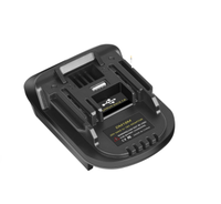 Adaptateur de batterie avec port de charge USB, compatible avec les convertisseurs de batterie au lithium 18V/20V