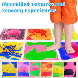 Baldosas Sensoriales ABS Coloridas para Niños, Baldosas para Caminar que Desarrollan la Motricidad Global, Baldosas Educativas para Sala de Estar, 100 Piezas - Product Image 4