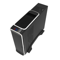Boîtier d'ordinateur Mini tour Micro ATX Port Type-C Design compact mince Ports audio USB avant en métal matière plastique Type de refroidisseur de ventilateur