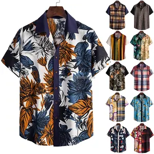 Ondersteuning Aangepaste Diensten Goedkope Mannen Hawaiian Shirts 2022 Groothandel Lot