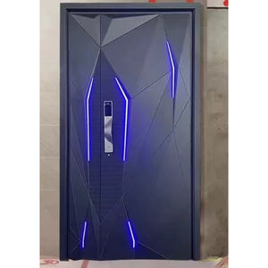 Moderne Gussschutztür aus Aluminium mit Diebstahlschutz Chinesisches Design Polymer Sicherheitshaustür - Product Image 3