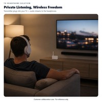 1 TX ke N RX Modul Audio Nirkabel Latensi Rendah PCBA yang Dapat Disesuaikan Papan Headphone TV Multi-pendengar untuk Tuna Rungu