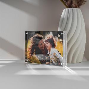 Tùy Chỉnh 4*6 5*7 Kích Thước Hai Mặt Hình Chữ Nhật Hiển Thị Rõ Ràng Đứng <span class=keywords><strong>Acrylic</strong></span> Từ Khung Ảnh <span class=keywords><strong>Acrylic</strong></span> Máy Tính Để Bàn Khung Ảnh - Product Image 4