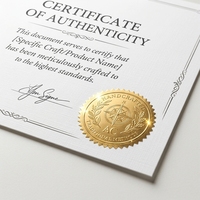 Etiqueta Adhesiva con Logotipo en Relieve, Papel Recubierto Premium Personalizado, para Documentos Corporativos y Carpetas de Presentación