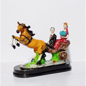 Gran estilo Vintage caballo carro escultura estatua hermoso momento recordado mejores regalos para el Día de San Valentín aniversario bodas - Product Image 4