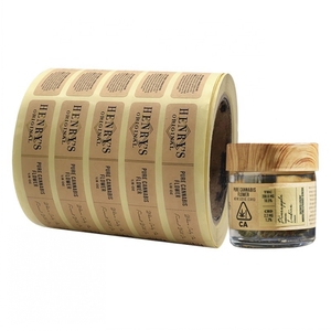 Thấp moq tùy chỉnh không thấm nước dính tự nhiên kraft giấy Stickers-sôi động in nhãn cho <span class=keywords><strong>handmade</strong></span> thủ công mỹ nghệ chai nước giải khát Quà Tặng - Product Image 3