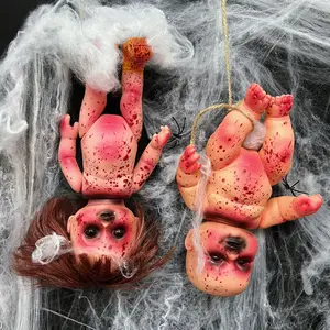 Hot Selling Halloween Ghost Day Rebirth Baby Zombie Horror Spookhuis Enge Propdecoratie Bloederig Bengelen Ornament