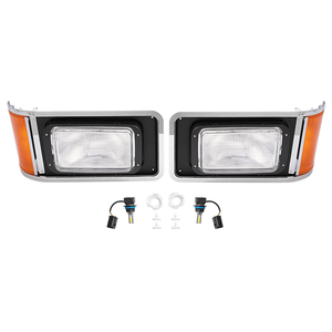 Phares avant gauche et droit avec cadre et ampoules <span class=keywords><strong>LED</strong></span> pour camion Mack CH613 SFA 1990-2017 - Product Image 6