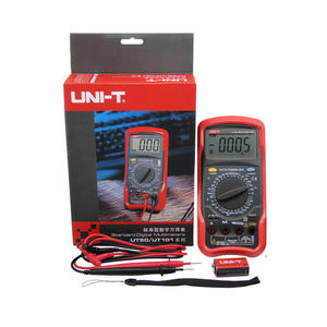 Multimètre numérique UNI-T UT56 de qualité industrielle, écran LCD, AC/DC 20A/750V, rouge/gris - Product Image 6