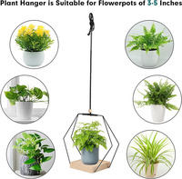Porte-pot de fleurs suspendu en métal de style bohème européen, durable, pour plantes d'intérieur et d'extérieur, panier pour plantes pour la décoration du jardin