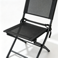Ensemble de meubles d'extérieur modernes multifonctionnels durables de haute qualité, chaise à structure métallique, table en verre imperméable, ensemble de jardin