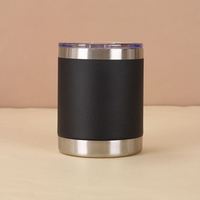 Gobelet isotherme à double paroi en acier inoxydable de 10 oz (300 ml) avec couvercle anti-fuite, couleur personnalisée, performance thermique de 6 à 12 heures