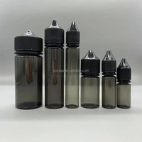 Stylo long ou court épais de conception Unique 15ml 30ml 50ml 60ml 100ml 120ml presser liquide transparent PET V3 bouteille en plastique pour jus