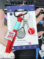 Porte-clés personnalisé en PVC Wsnbwye, porte-clés en caoutchouc de tennis 3D, cadeau, anime, sublimation, bricolage, fan