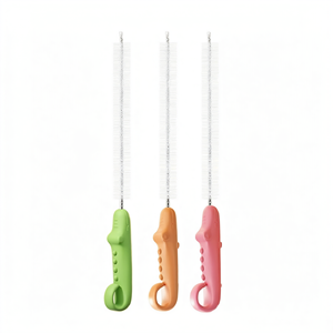 Flexible Straw <b>Cleaning</b> <b>Brush</b> Nylon Bristle <b>Bottle</b> Tube Scrubber <b>for</b> Kitchen Baby - Product Image 1