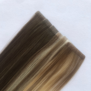 Extensions de cheveux invisibles russes à bandes adhésives, vente en gros, extensions de cheveux <span class=keywords><strong>Remy</strong></span> à double face avec bandes adhésives injectées - Product Image 2