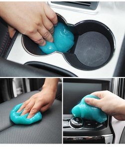 Huyo Car Cleaning Gel Soft Glue Round Air Outlet <b>Vacuum</b> Multi-function Keyboard Cleaning Dust Dirt Cleaner - Product Image 3