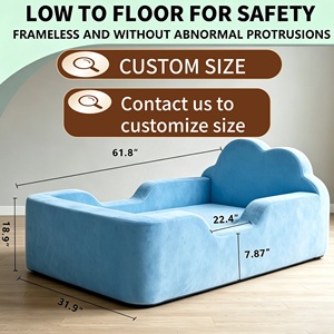 OEM ODM Meubles de salon et de chambre d'enfant, Lit-canapé relax moderne pour enfants, bas <span class=keywords><strong>au</strong></span> sol, sans structure, convertible en canapé-lit - Product Image 4