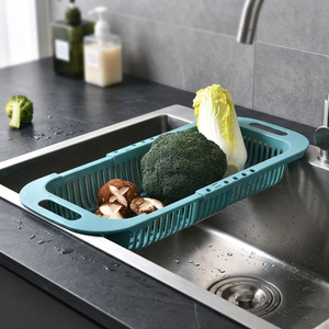 Panier égouttoir rétractable, passoire multi-usage horizontale et verticale pour articles ménagers, préparation culinaire et rangement domestique - Product Image 3