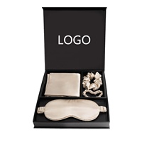 Ensemble de taies d'oreiller en soie de mûrier Grade 100% personnalisé 6A masque de luxe pour les yeux de sommeil en soie chouchous et taie d'oreiller pour le sommeil