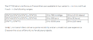 Honeywell - SmartLine STA700, Sensor Absoluto HART 7 con Certificación SIL2, Económico y Rentable, STA700 - Product Image 4