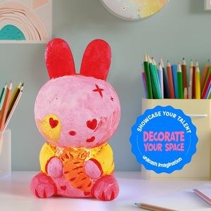 Enfants apprentissage précoce <span class=keywords><strong>couleur</strong></span> <span class=keywords><strong>dessin</strong></span> jouet Multi Styles <span class=keywords><strong>lapin</strong></span> animaux modèle veilleuse bricolage peint Graffiti créatif veilleuse - Product Image 3