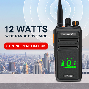 Bộ đàm cầm tay chống nước IP68 tầm xa 12W FCC CE ETMY ET-538 VHF UHF 5km, dùng cho xây dựng ngoài trời, khẩn cấp - Product Image 2