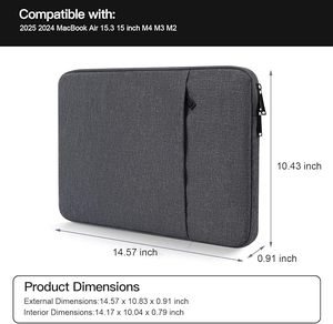 Housse pour <span class=keywords><strong>ordinateur</strong></span> portable ProElife de <span class=keywords><strong>15</strong></span> <span class=keywords><strong>pouces</strong></span> pour MacBook 2026-2023 M4 M3 M2, accessoire de voyage, étui de transport pour MacBook - Product Image 2