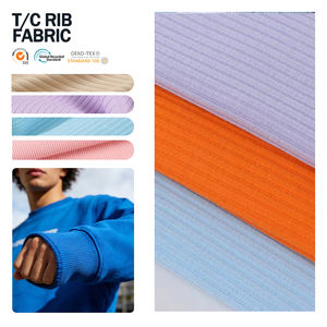 Tissu côtelé en polyester et coton respirant doux de haute qualité personnalisé pour chemises, pulls, vestes - Product Image 1