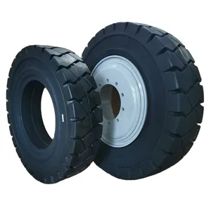 Flat Free 12 Inch Solid Rubber Tires Off Road Solid Tires 3.00-15 6.00-9 7.00-12 200x50 For Forklift And Trailers Replacement