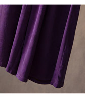 Pantalon large décontracté taille haute en soie de mûrier 100% jacquard violet Xiangyunsha pour femme